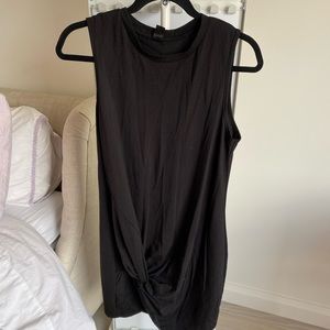 Black cotton dress